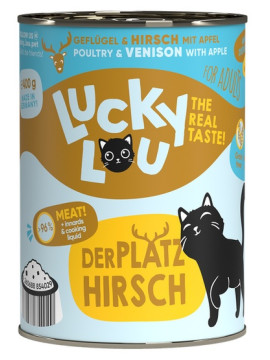 Lucky Lou Lifestage Adult Drób i jeleń puszka 400g