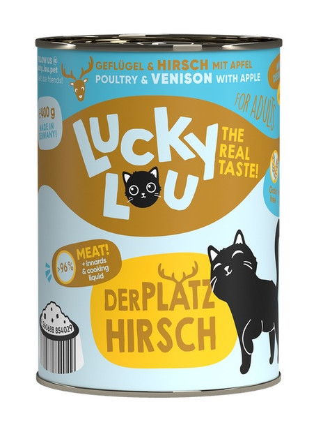 Lucky Lou Lifestage Adult Drób i jeleń puszka 400g