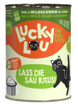 Lucky Lou Lifestage Adult Wołowina i dzik puszka 400g