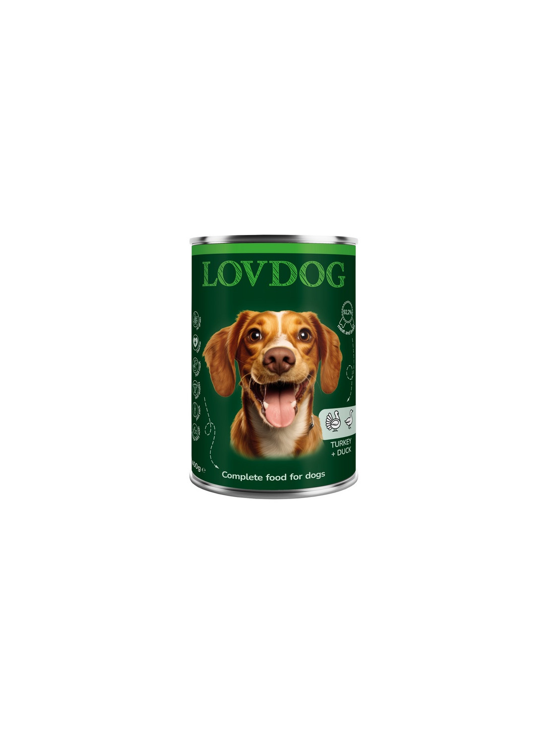 Lovdog Turkey & Duck puszka 400g