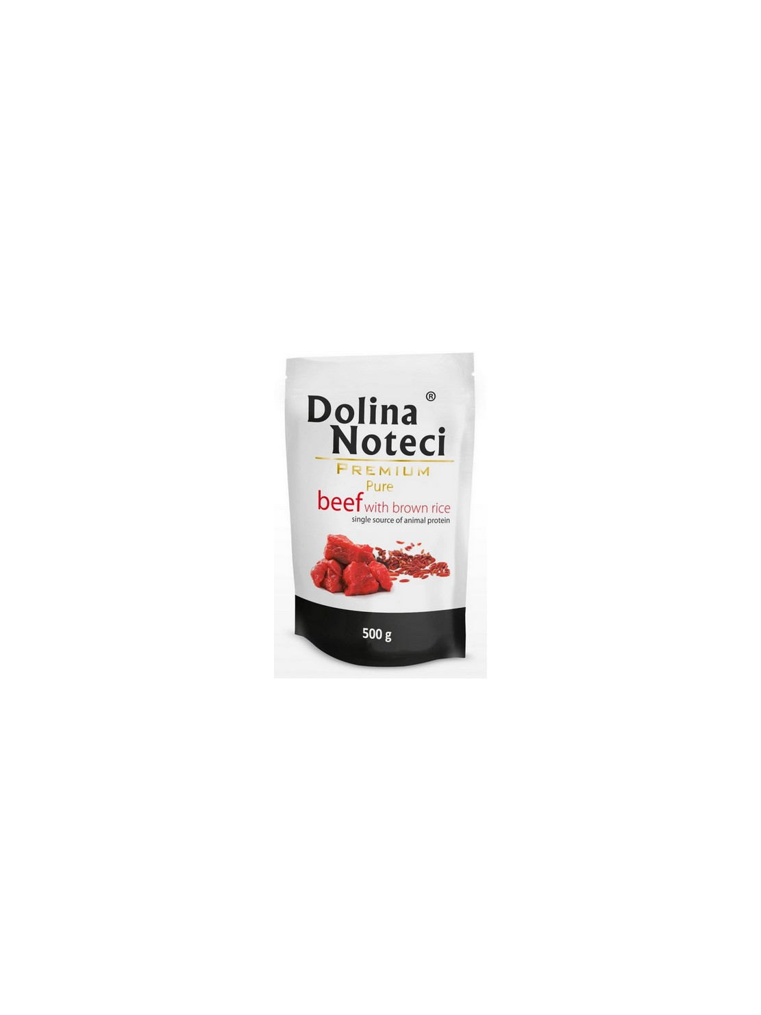 Dolina Noteci Premium Pies Pure Wołowina i ryż saszetka 500g