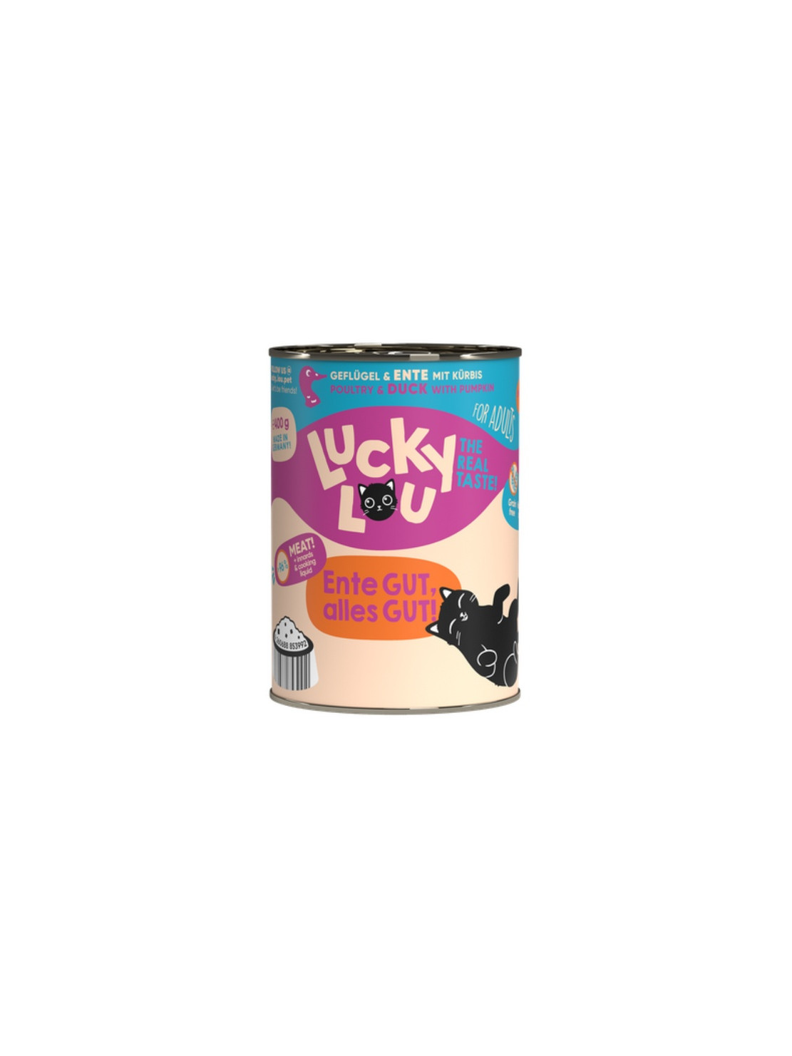 Lucky Lou Lifestage Adult Drób i kaczka puszka 400g