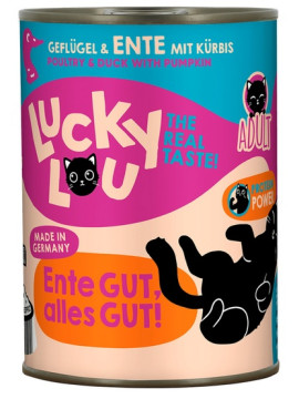 Lucky Lou Lifestage Adult Drób i kaczka puszka 400g
