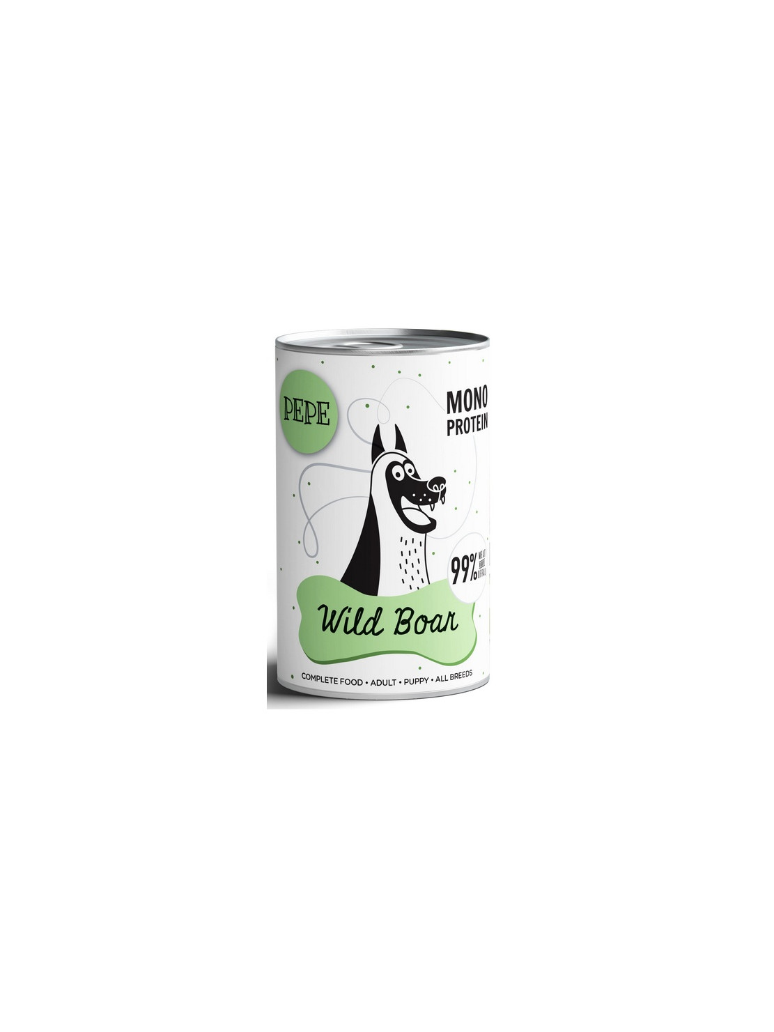 Paka Zwierzaka PEPE Wild Boar (dzik) puszka 400g
