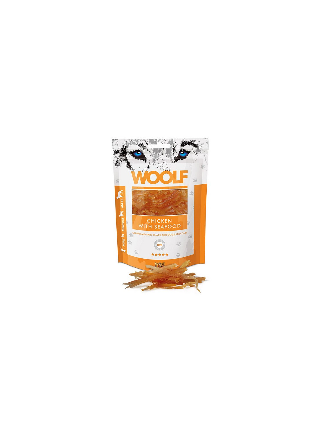 Woolf Chicken With Seafood 100g
