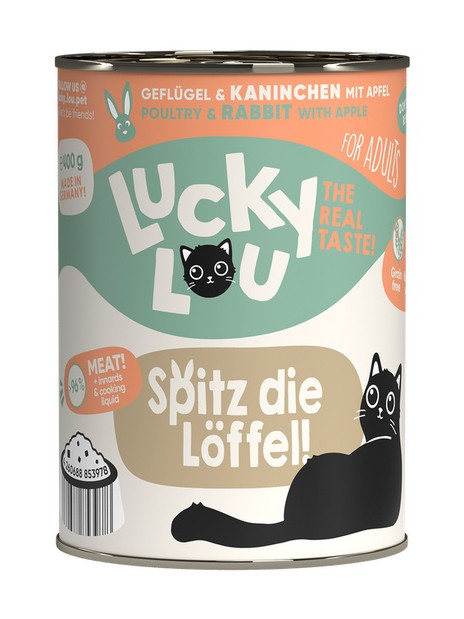 Lucky Lou Lifestage Adult Drób i królik puszka 400g