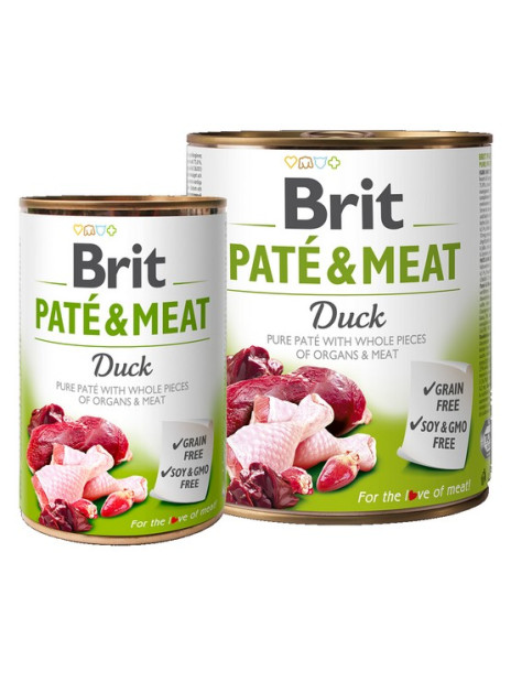 Brit Pate & Meat Dog Duck puszka 800g