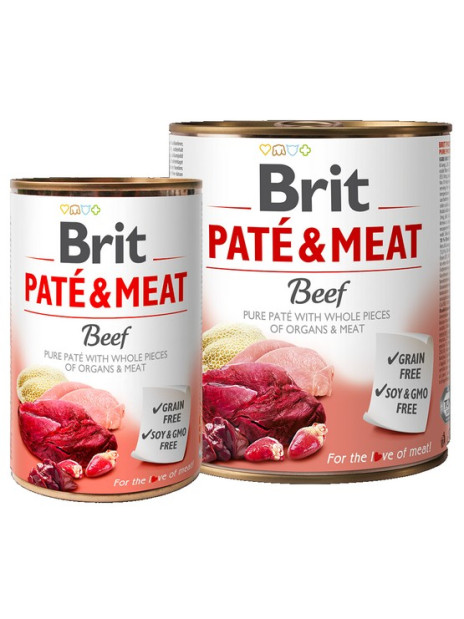 Brit Pate & Meat Dog Beef puszka 800g