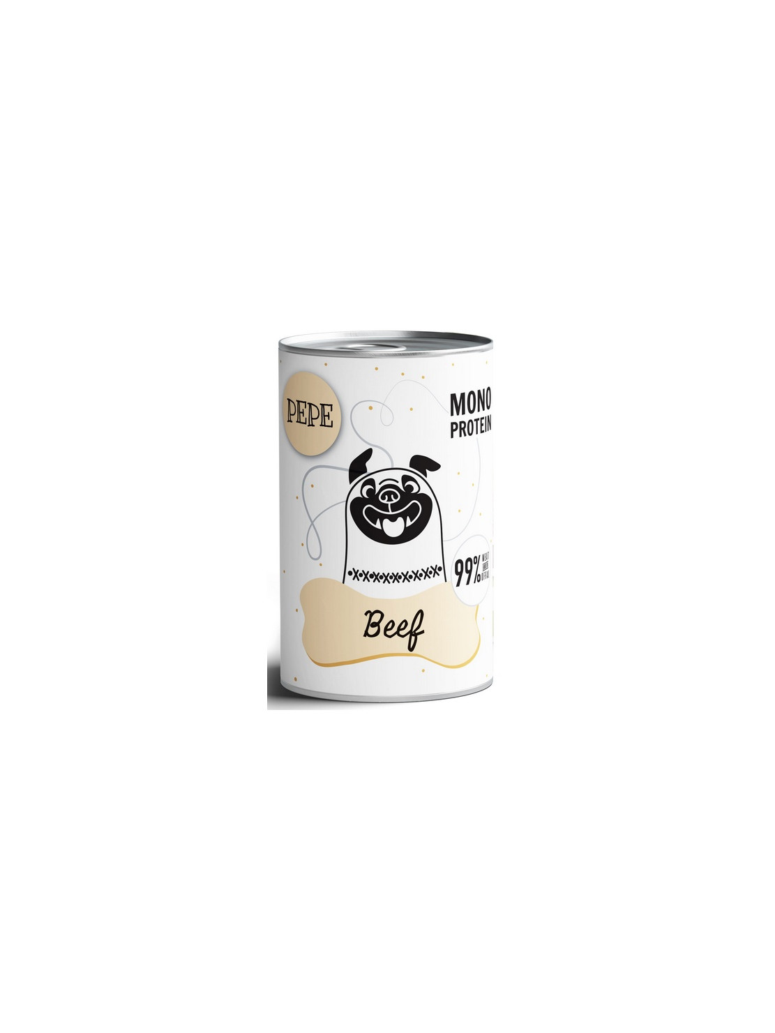 Paka Zwierzaka PEPE Beef (wołowina) puszka 400g