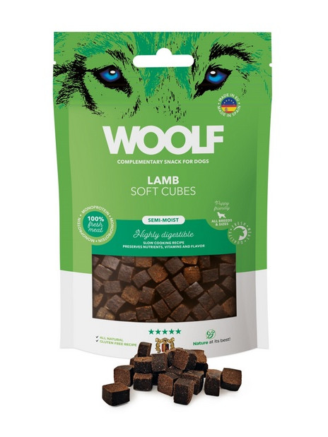 Woolf Soft Cubes Monoprotein Lamb 100g