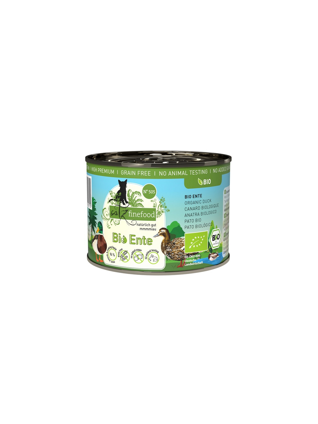 Catz Finefood Bio N.505 Kaczka puszka 200g