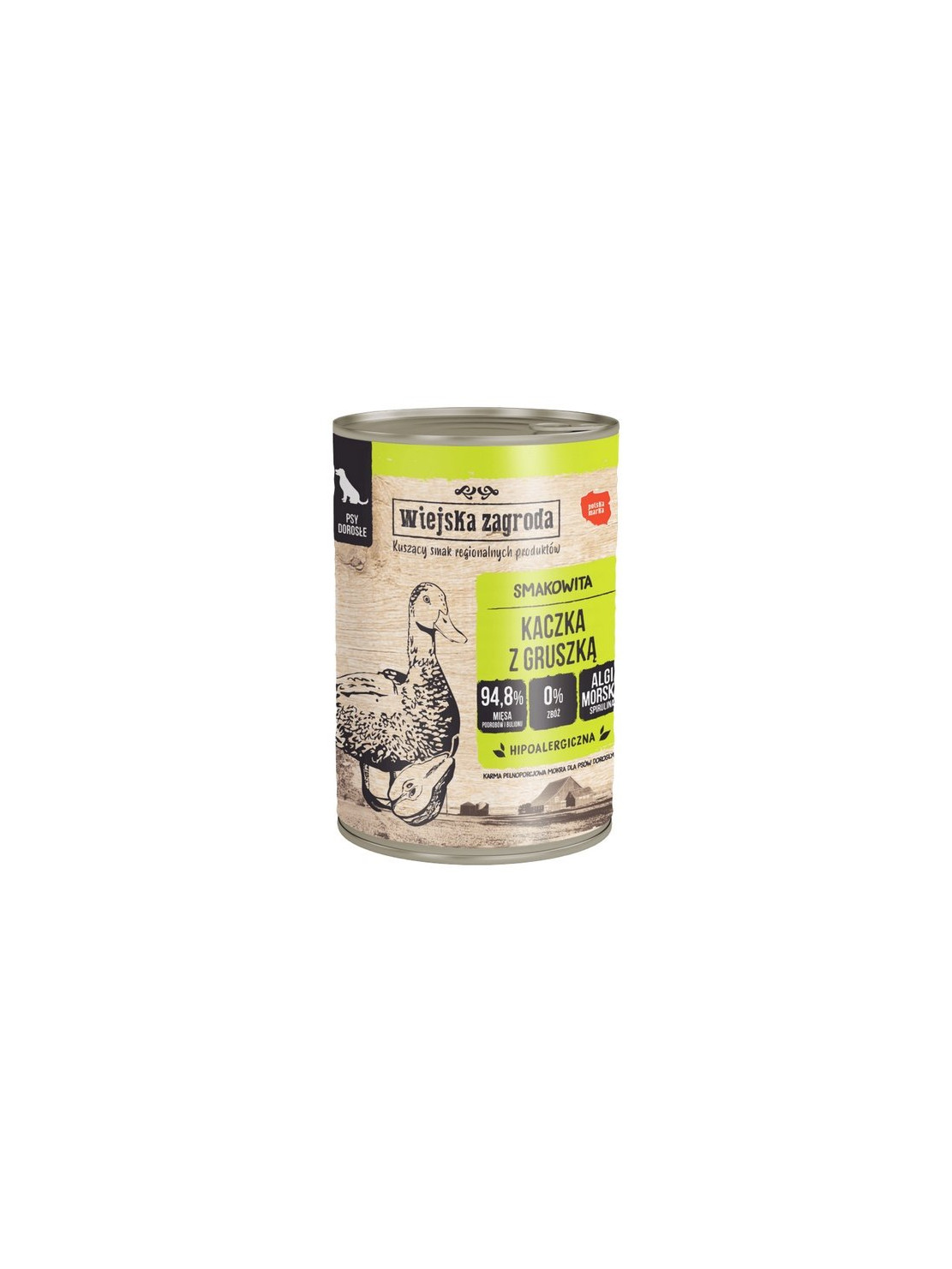 Wiejska Zagroda Kaczka z gruszką puszka 400g