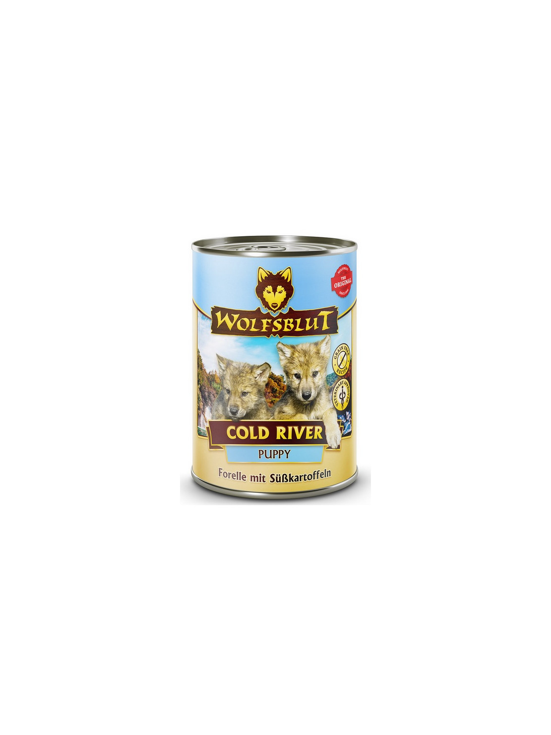 Wolfsblut Dog Puppy Cold River - pstrąg i bataty puszka 395g