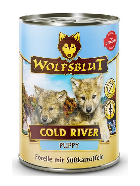 Wolfsblut Dog Puppy Cold River - pstrąg i bataty puszka 395g