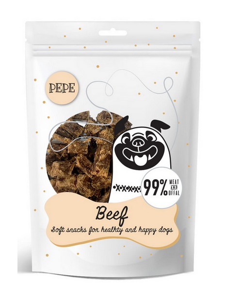 Paka Zwierzaka PEPE Mini Chunkies Beef (wołowina) 70g