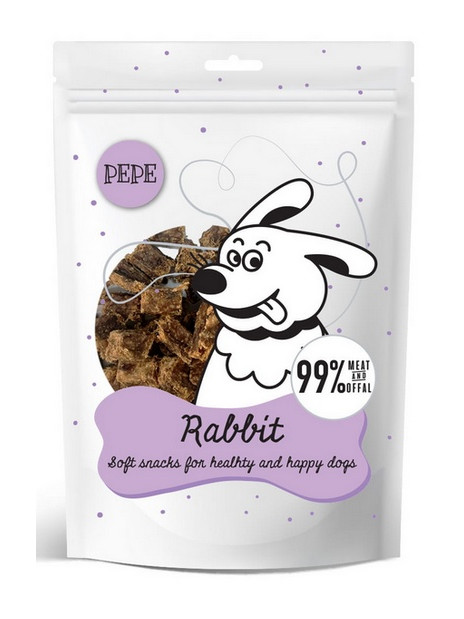 Paka Zwierzaka PEPE Mini Chunkies Rabbit (królik) 70g