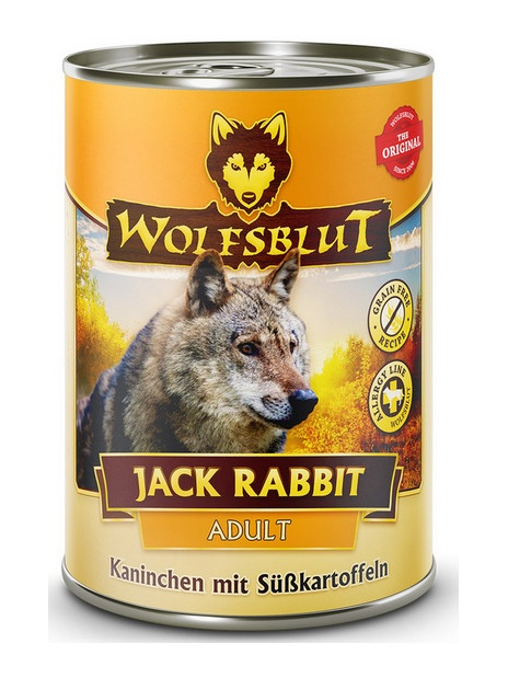 Wolfsblut Dog Jack Rabbit - królik, zając i bataty puszka 395g