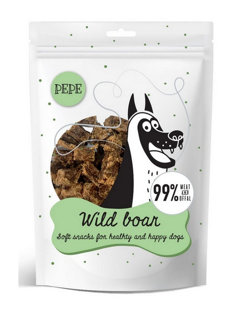 Paka Zwierzaka PEPE Mini Chunkies Wild Boar (dzik) 70g