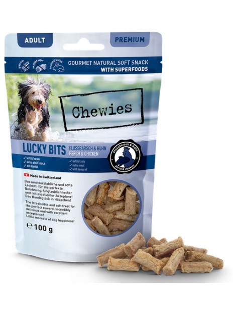 Chewies Lucky Bits Adult Okoń & kurczak 100g