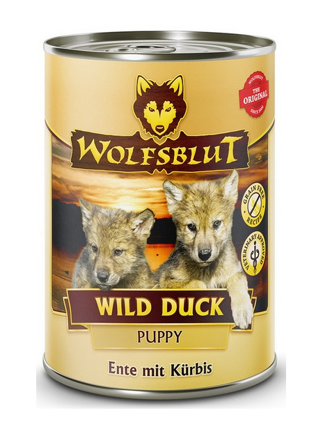Wolfsblut Dog Wild Duck Puppy - kaczka i bataty puszka 395g