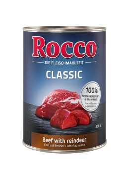 Mokra karma Rocco Classic 400g Wołowina i Renifer
