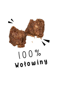 Paka Zwierzaka Chunkies Wołowina 100% 70g