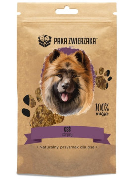 Paka Zwierzaka Stripsy Gęś 100% 70g