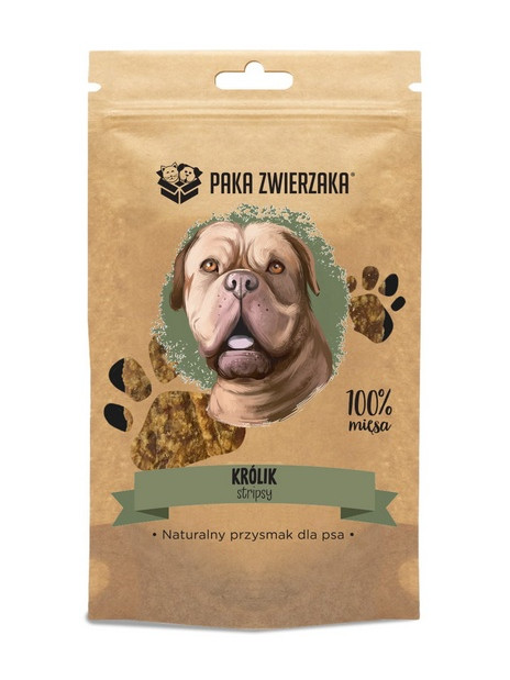 Paka Zwierzaka Stripsy Królik 100% 70g