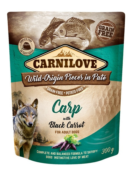Carnilove Dog Carp & Black Carrot - karp i czarna marchew saszetka 300g