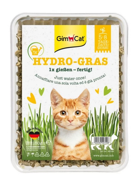 Gimpet Hydro-Gras - Trawa z hydrogranulkami dla kota - pojemnik 150g