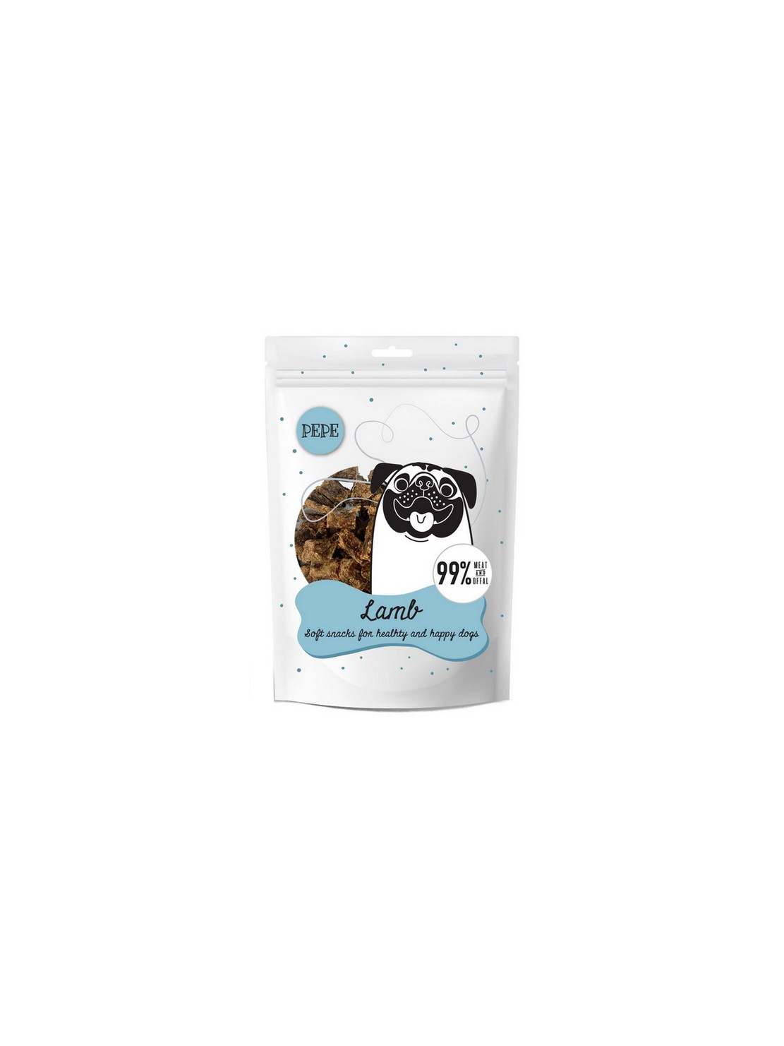 Paka Zwierzaka PEPE Mini Chunkies Lamb (jagnięcina) 70g