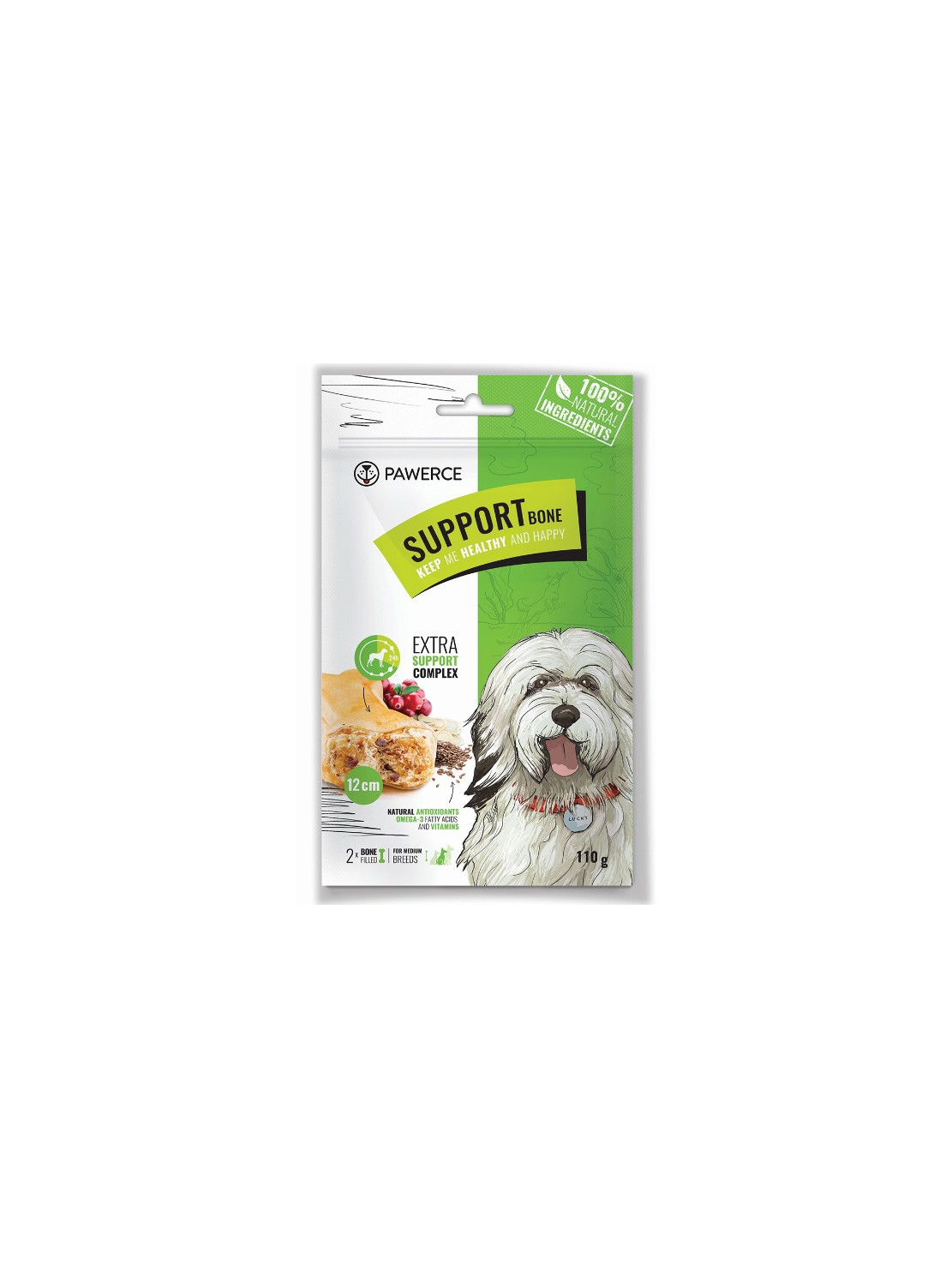 Pawerce Support Bone Medium Breeds 2szt/op 110g/12cm
