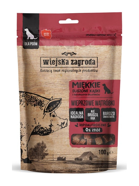 Wiejska Zagroda Przysmak Kąski - wieprzowe wątóbki 100g