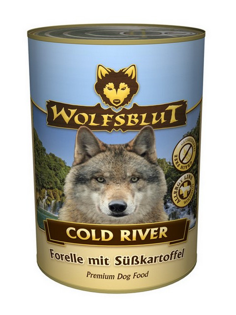 Wolfsblut Dog Cold River - pstrąg i bataty puszka 395g