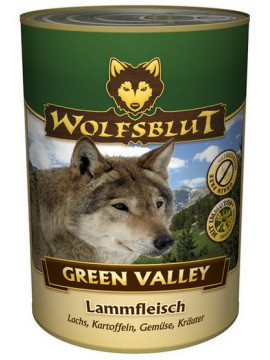Wolfsblut Dog Green Valley - jagniecina, łosoś, ziemniaki puszka 395g