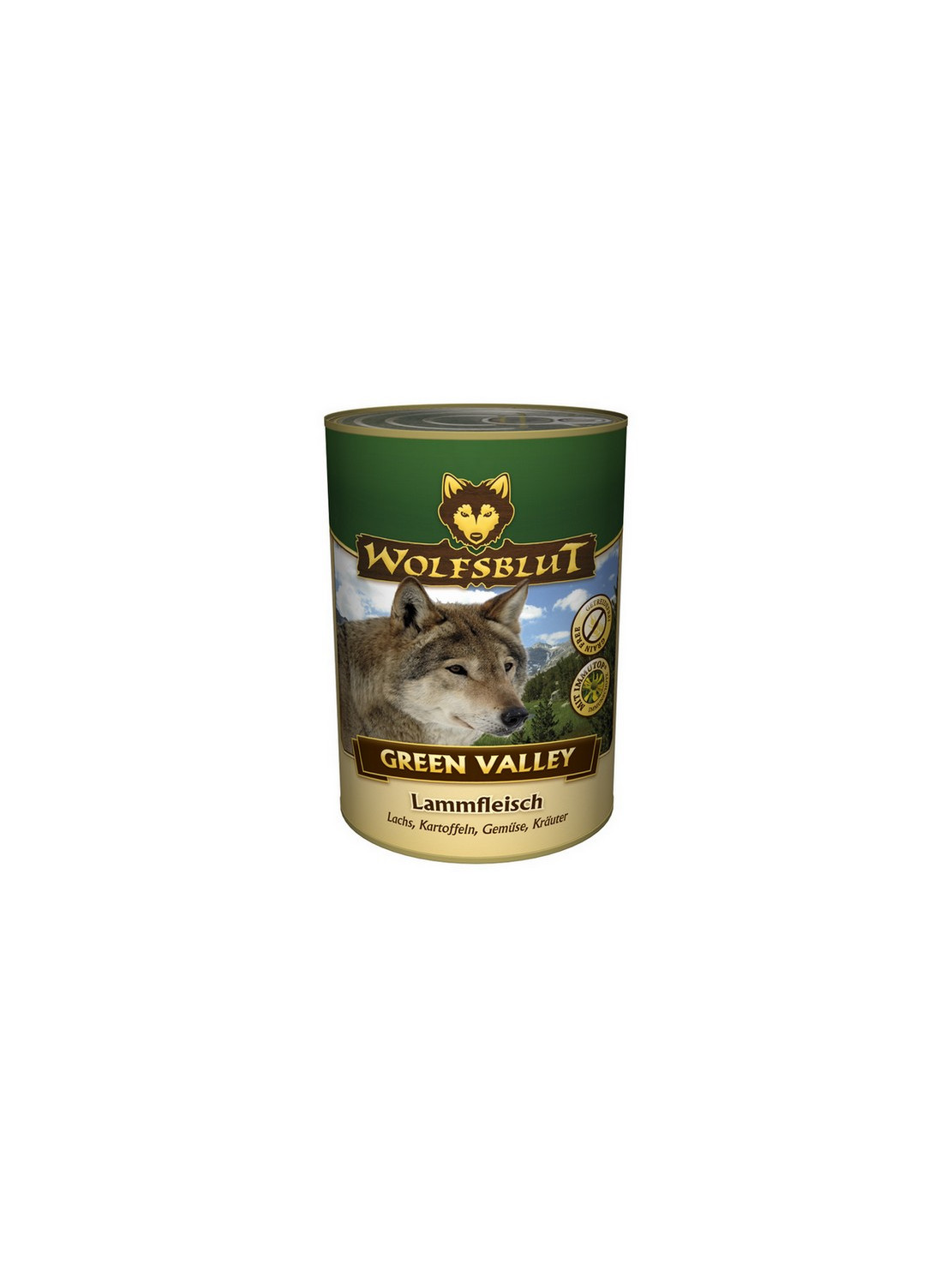 Wolfsblut Dog Green Valley - jagniecina, łosoś, ziemniaki puszka 395g
