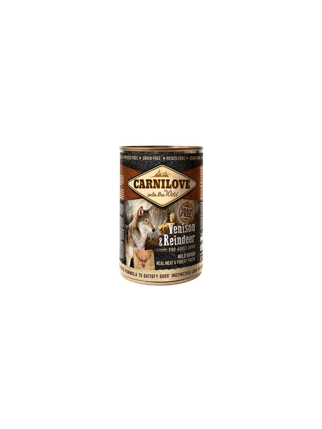 Carnilove Dog Wild Meat Venison & Reindeer Adult - dzik i renifer puszka 400g
