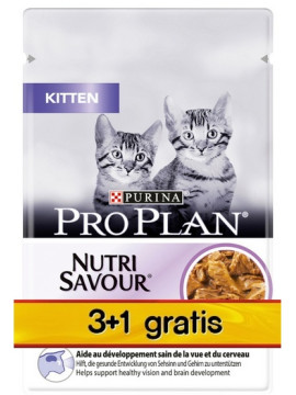 Purina Pro Plan Cat Kitten saszetka 4x85g 3+1 gratis