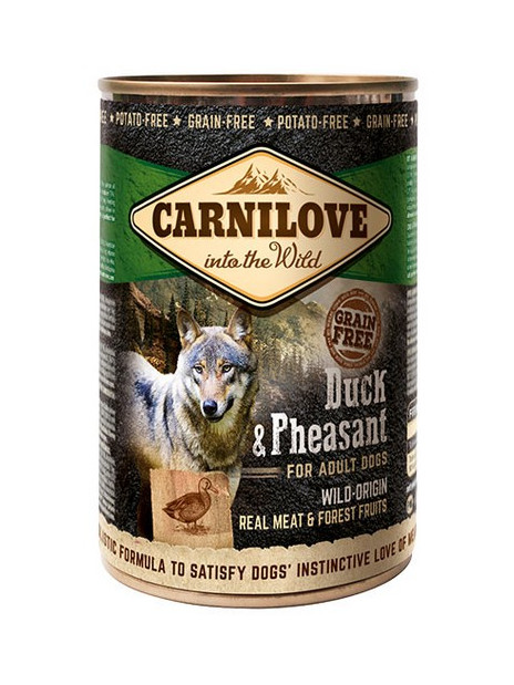 Carnilove Dog Wild Meat Duck & Pheasant Adult - kaczka i bażant puszka 400g