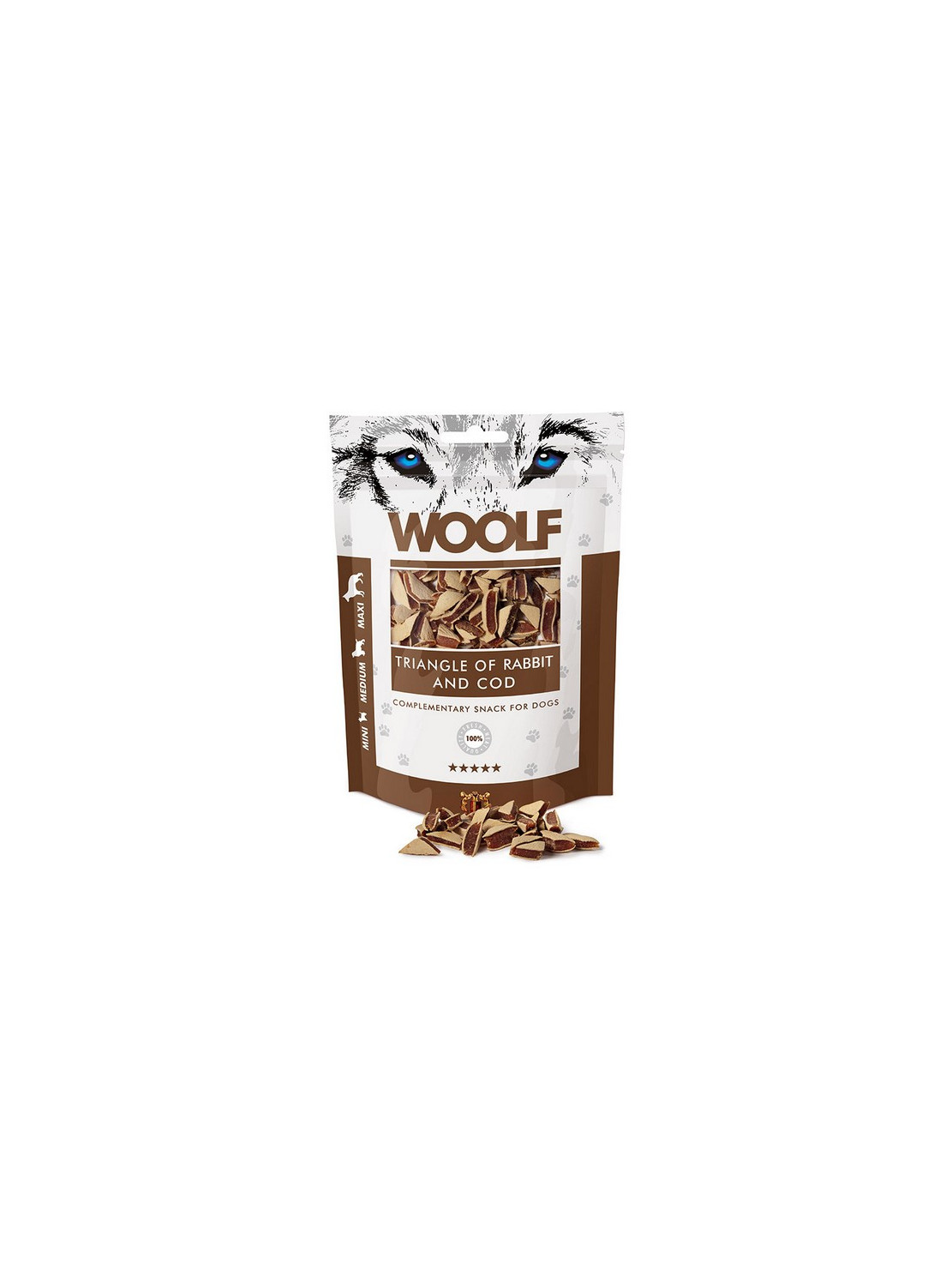 Woolf Rabbit & COD Triangle 100g