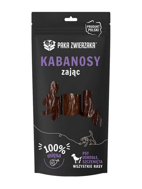 Paka Zwierzaka Kabanosy Zając 3szt 80g