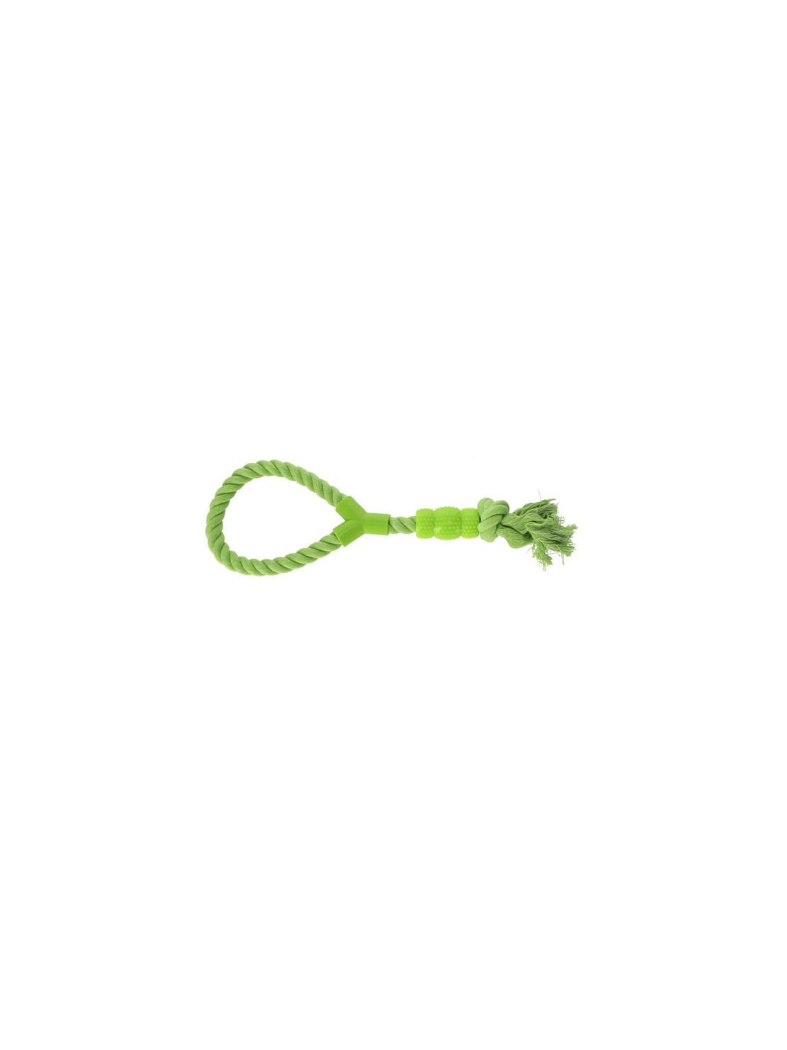 Dingo Zabawka dla psa - Sznur z gryzakiem Denta Fresh 41cm zielony