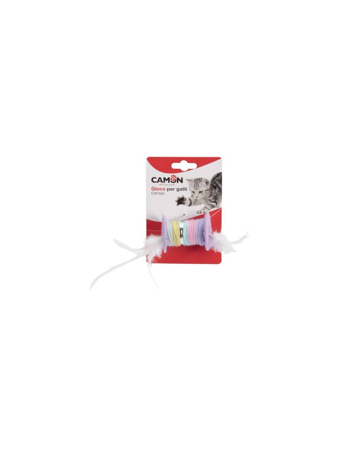 Camon Cat Toy Szpulka z piórkami