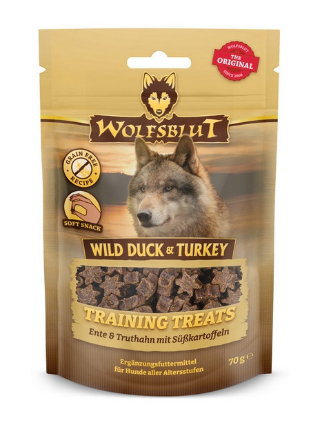 Wolfsblut Dog Training Treats Wild Duck & Turkey 70g