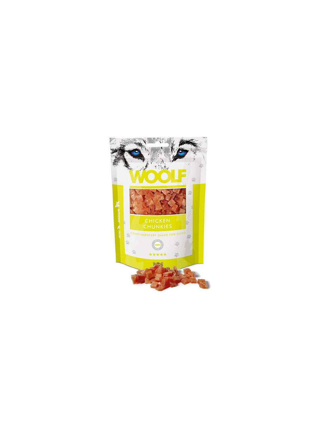 Woolf Soft Chicken Chunkies 100g