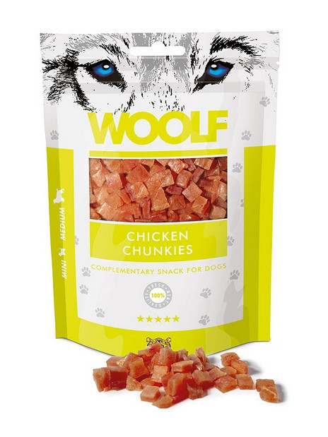 Woolf Soft Chicken Chunkies 100g