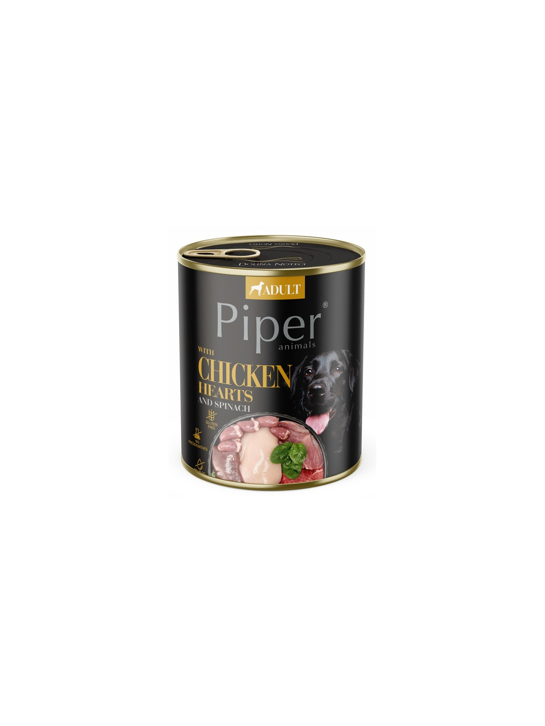 Piper Pies Serca kurczaka i szpinak puszka 800g