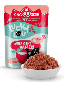 Lucky Lou Lifestage Adult Drób i tuńczyk saszetka 300g