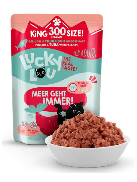 Lucky Lou Lifestage Adult Drób i tuńczyk saszetka 300g