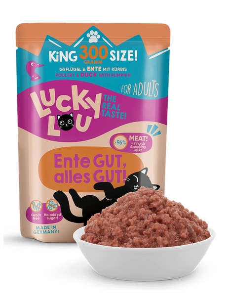 Lucky Lou Lifestage Adult Drób i kaczka saszetka 300g
